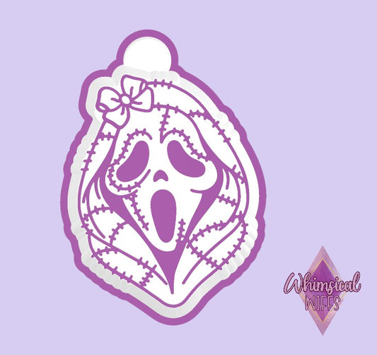 Patchwork Ghostface wth bow Mold