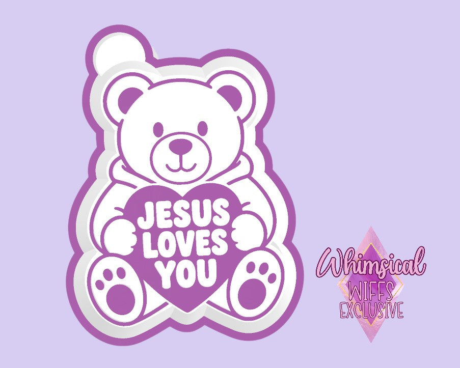 Jesus loves you Bear Mold