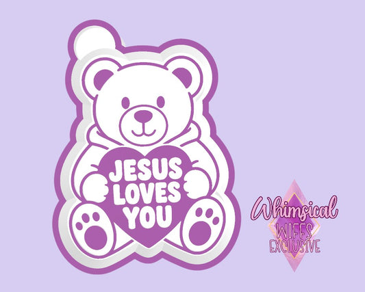 Jesus loves you Bear Mold