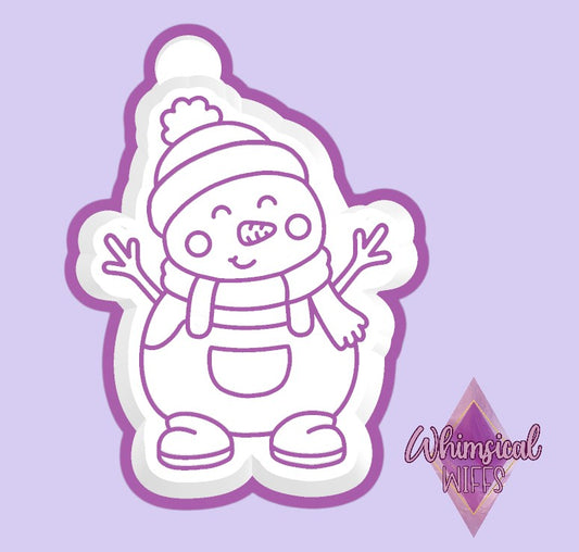 Snowman Overalls Mold