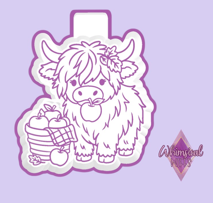 Apple Basket Highland Cow Mold