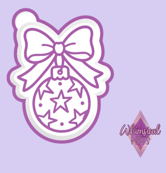 Bow Ornament (stars) Mold