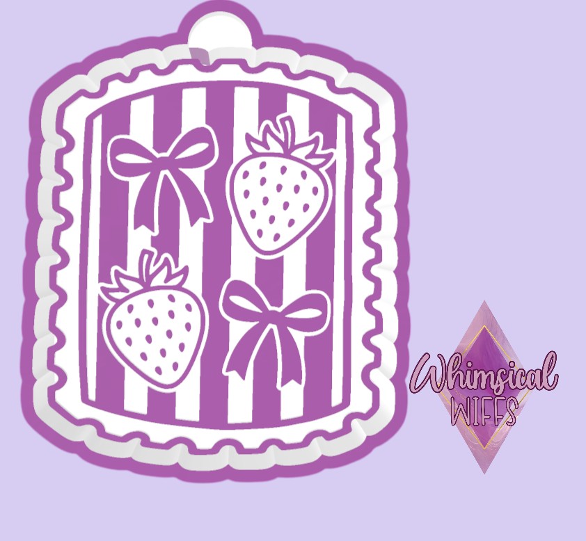 Striped Stamp Strawberries Mold