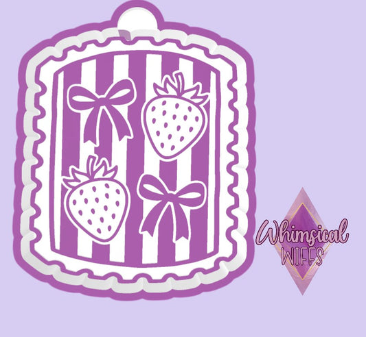 Striped Stamp Strawberries Mold