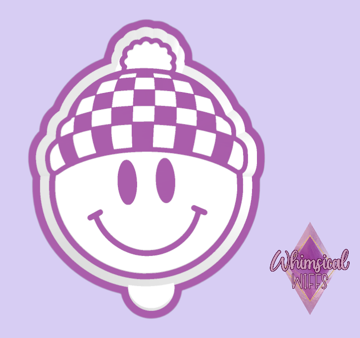 Retro Checkered Smiley Mold