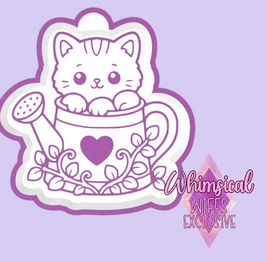 Cat in watering Can Mold