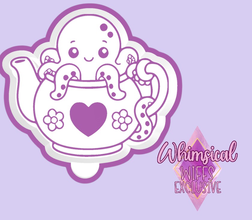 Octopus in Teacup freshie mold design.