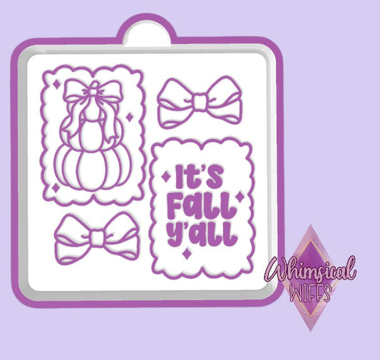It's Fall Ya'll Cutesy Frame Mold