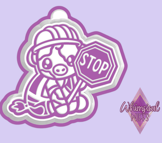Stop Sign Cow Mold