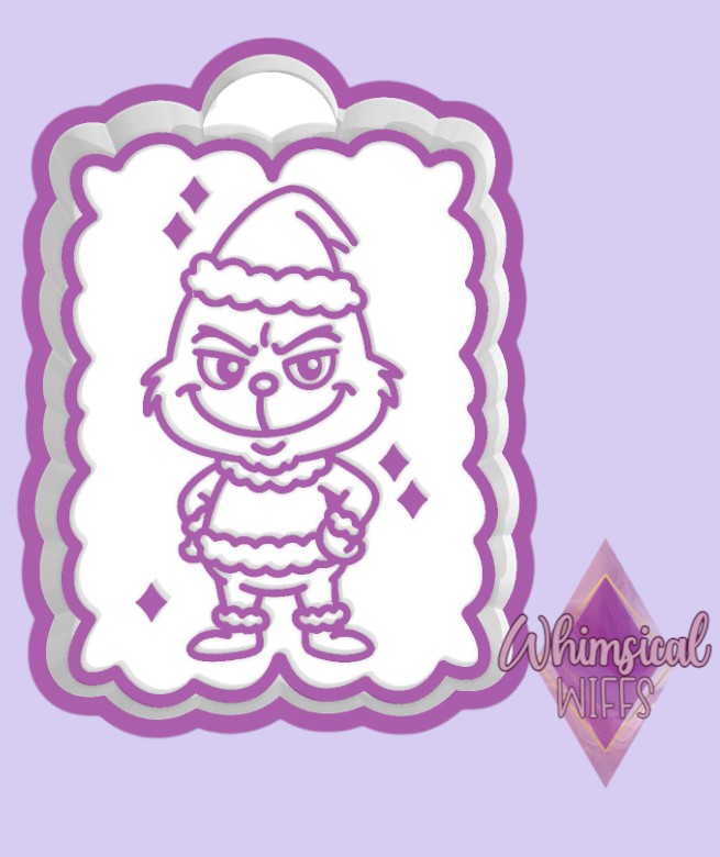 Green Guy Cutesy Frame Mold