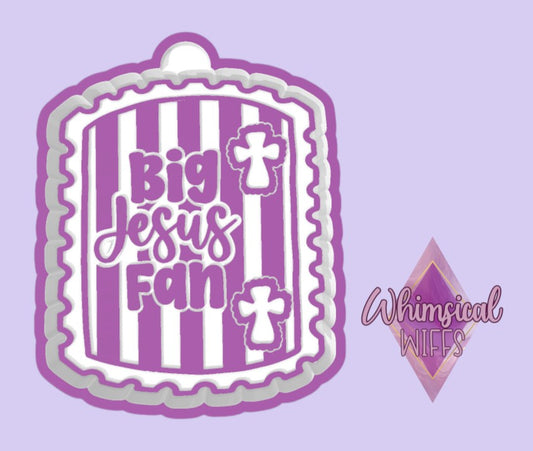Big Jesus Fan Striped Stamp Mold
