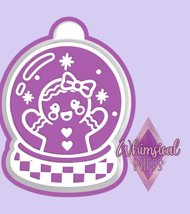 Gingerbread Girl Snow Globe