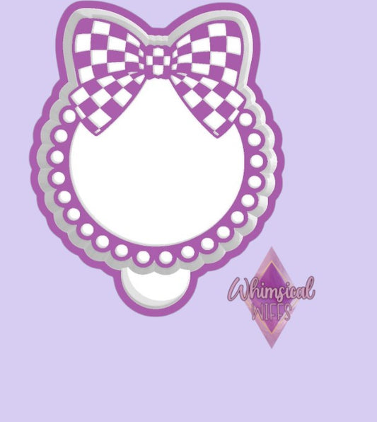 Checkered Bow Frame Mold