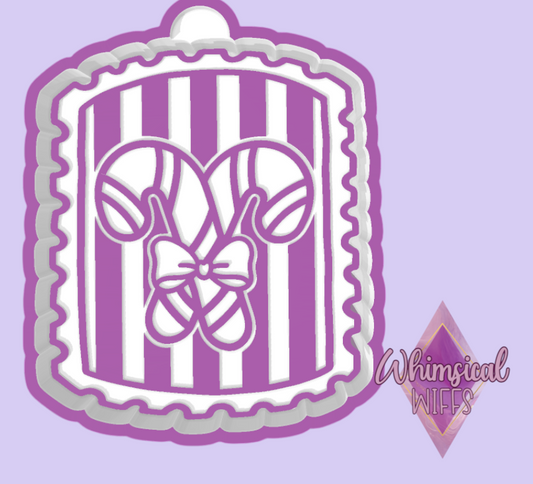 Candy Cane Striped Stamp Mold