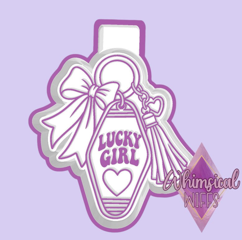 Lucky Girl Keychain Mold