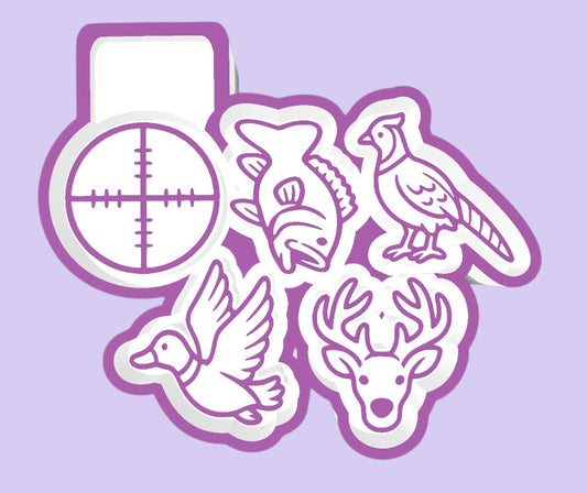 Hunting Charms design for a silicone freshie mold