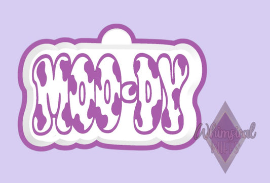MOO-DY design for a silicone freshie mold