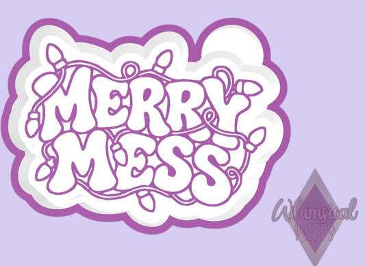 Merry Mess design for a silicone freshie mold
