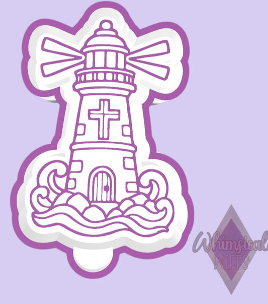 Christian Lighthouse design for a silicone freshie mold