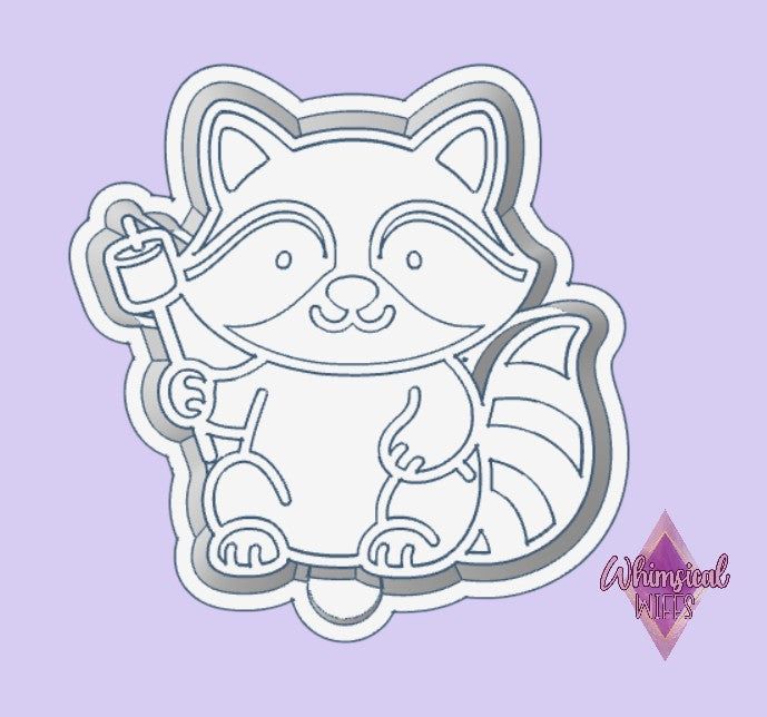 Raccoon with Smore stick Mold