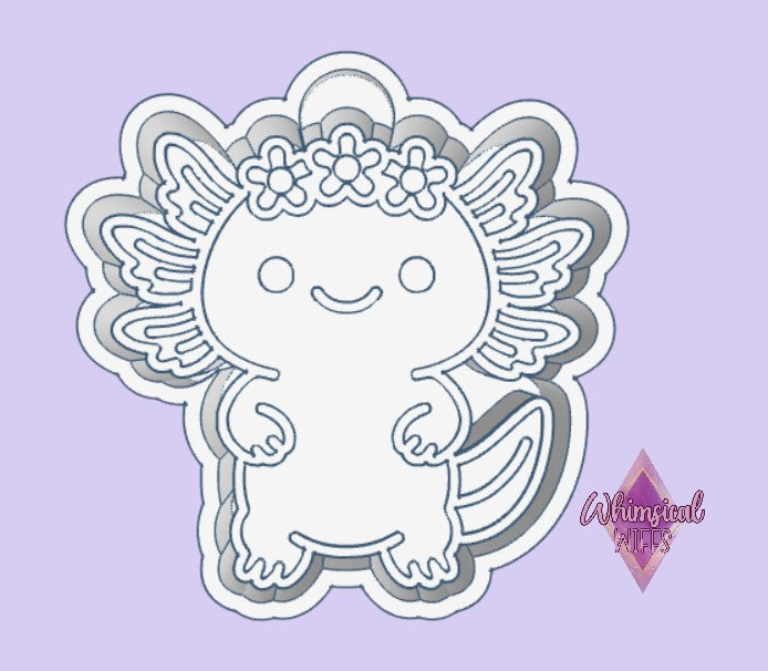 Axolotl with flower lei Mold
