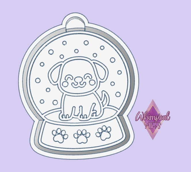 Puppy Snow Globe Mold