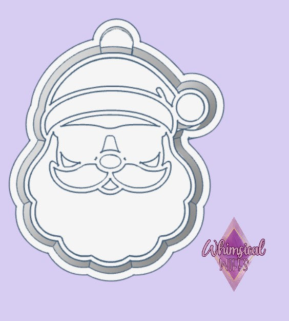 Santa With Sunglasses Mold