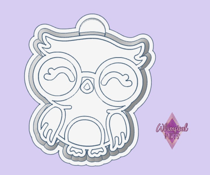 Owl with glasses Mold