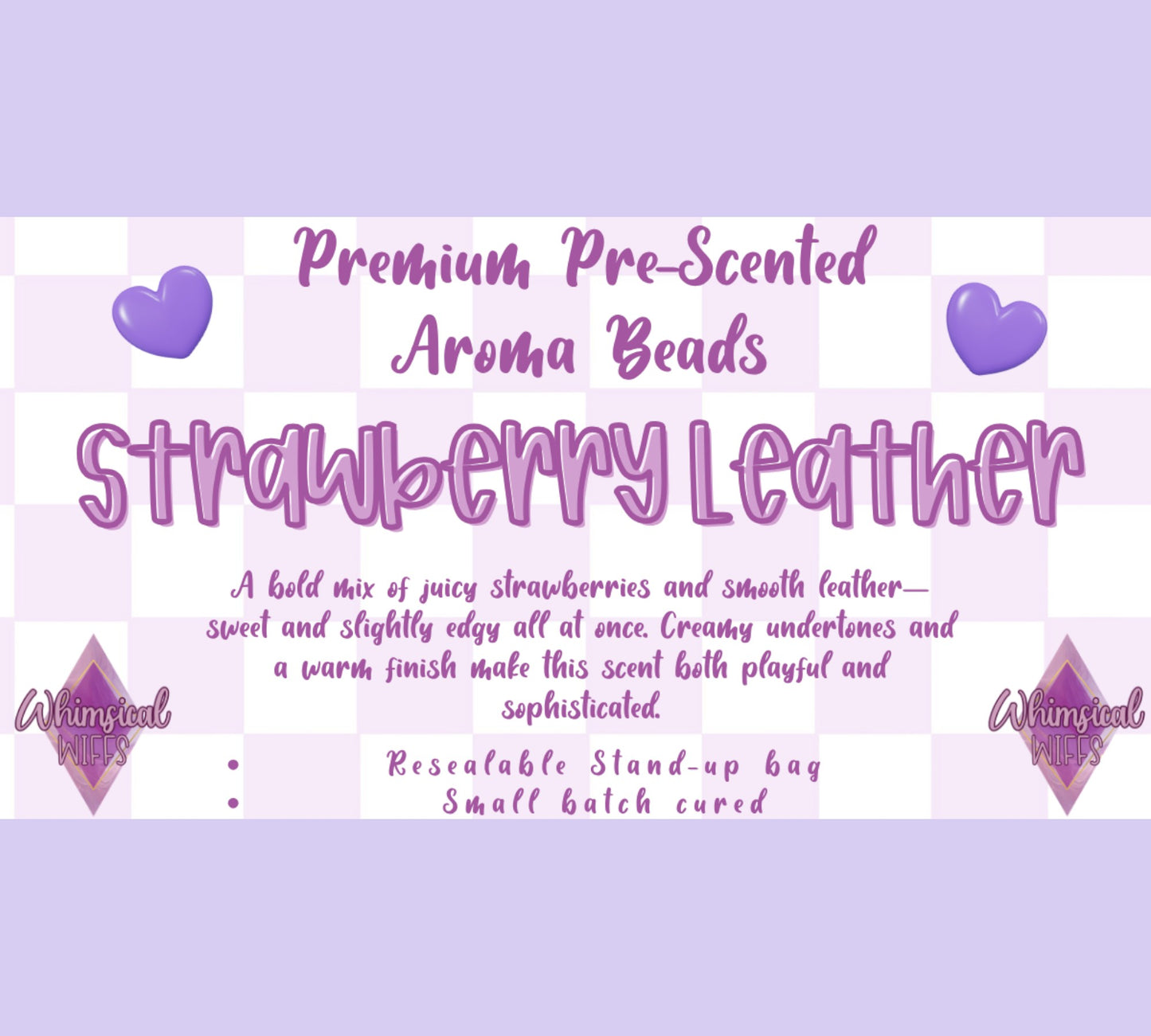 Strawberry Leather Prescented Aroma Beads