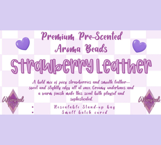Strawberry Leather Prescented Aroma Beads