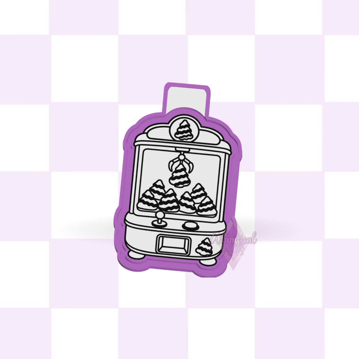 Design preview of Tree Cake Claw Machine silicone freshie mold