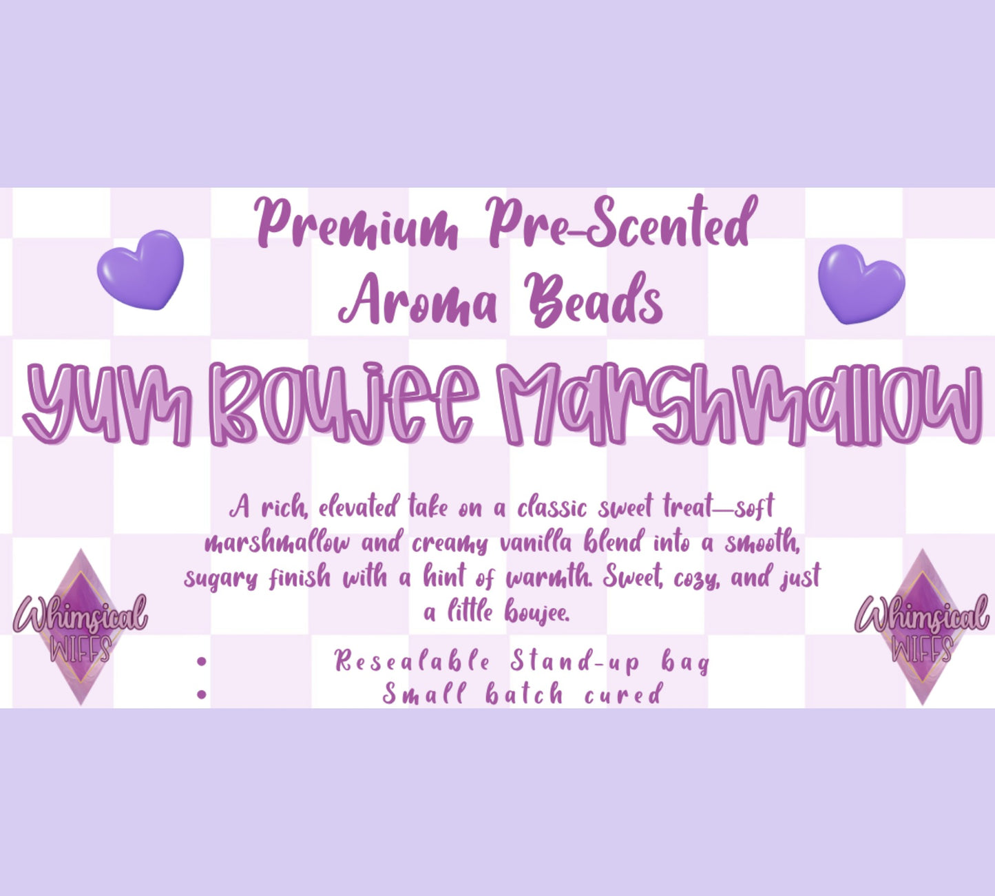 Yum Boujee Marshmallow (type) Prescented Aroma Beads