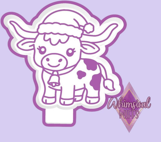 Christmas Longhorn Calf Mold