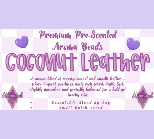 Coconut Leather Prescented Aroma Beads