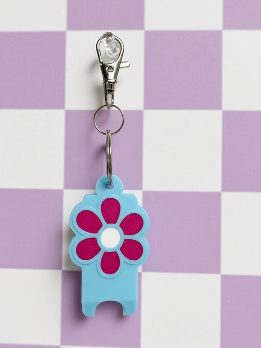 Daisy nail saver with keychain clip
