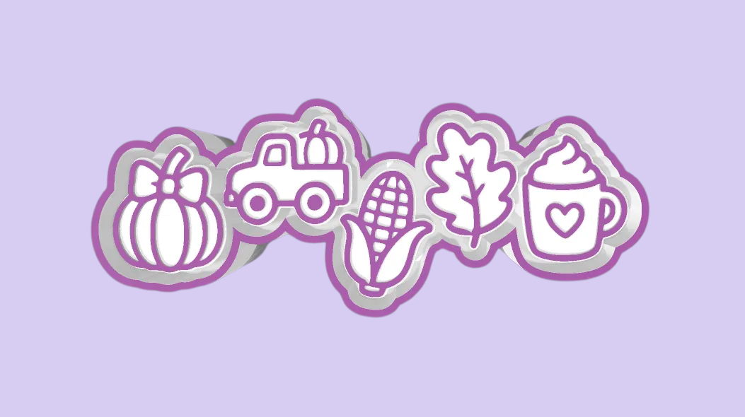 Charm- Pumpkin Truck Set