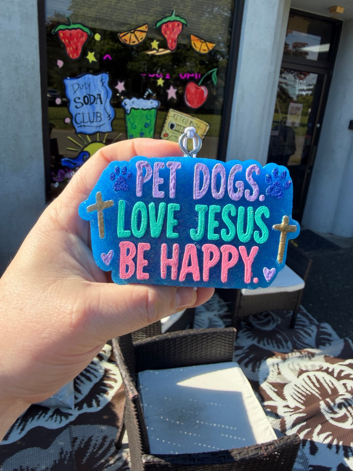 Pet Dogs Love Jesus Be Happy made to order freshie