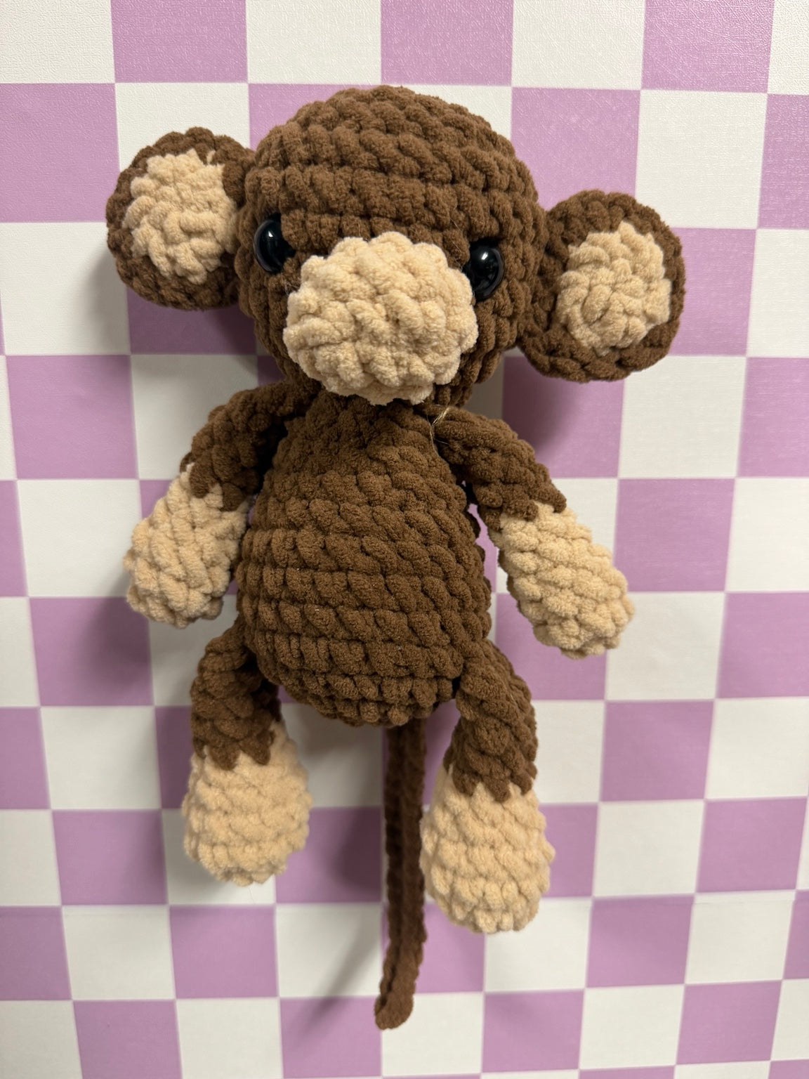 Pogo the Monkey handmade crochet plush by Crochet by MyissaG