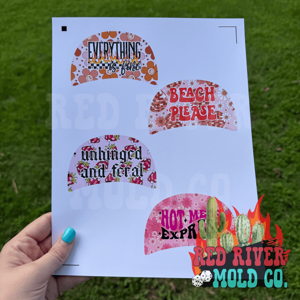 Whimsical Wiffs hat cardstock grab bag (8 ct)