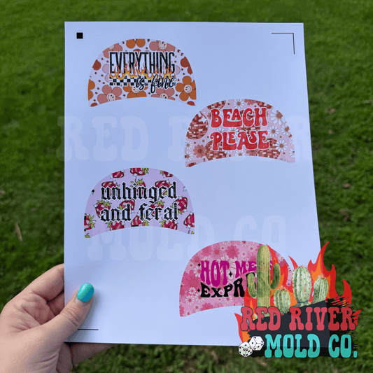 Whimsical Wiffs hat cardstock grab bag (8 ct)