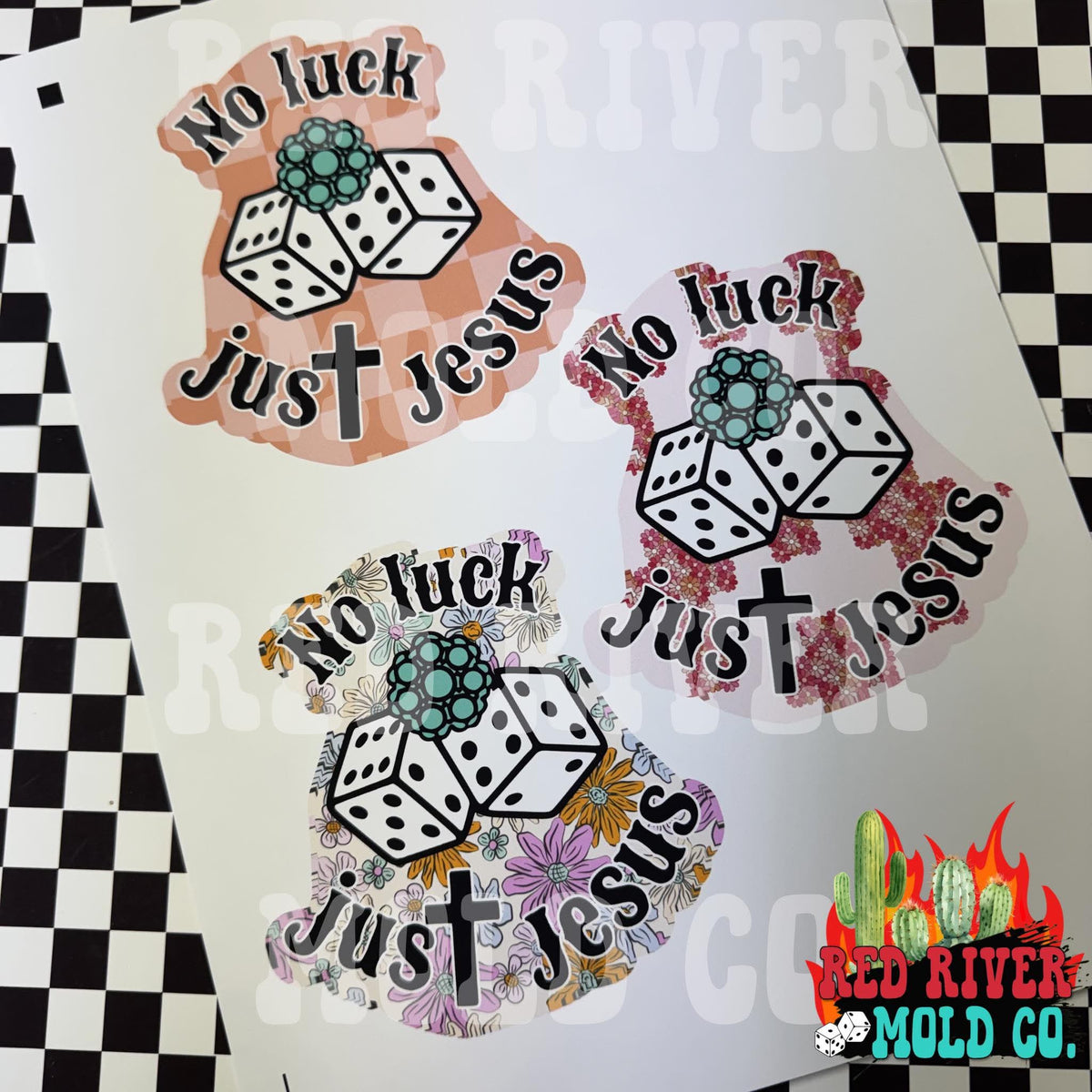 Whimsical Wiffs No luck just Jesus cardstock grab bag 9 ct