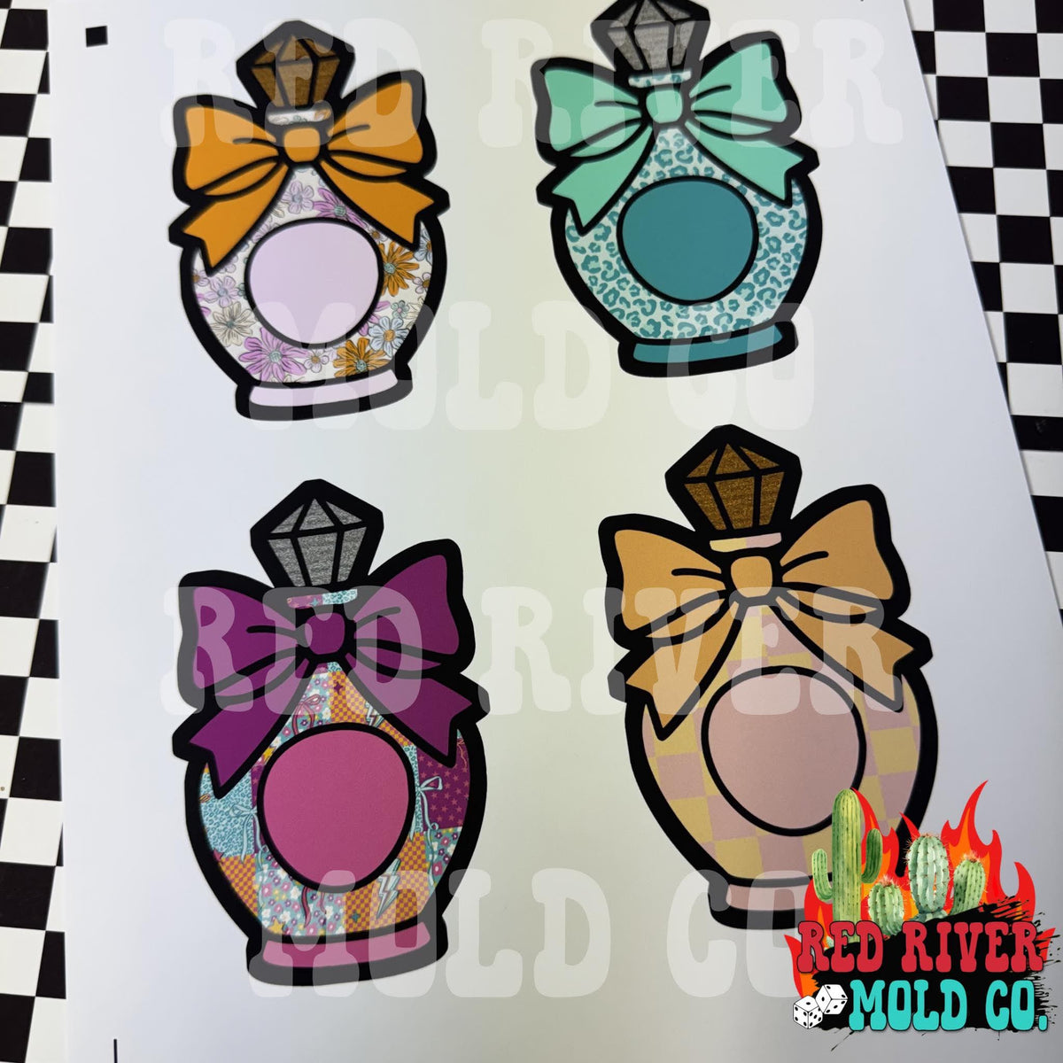 Whimsical Wiffs Perfume Bottle cardstock grab bag 8 ct