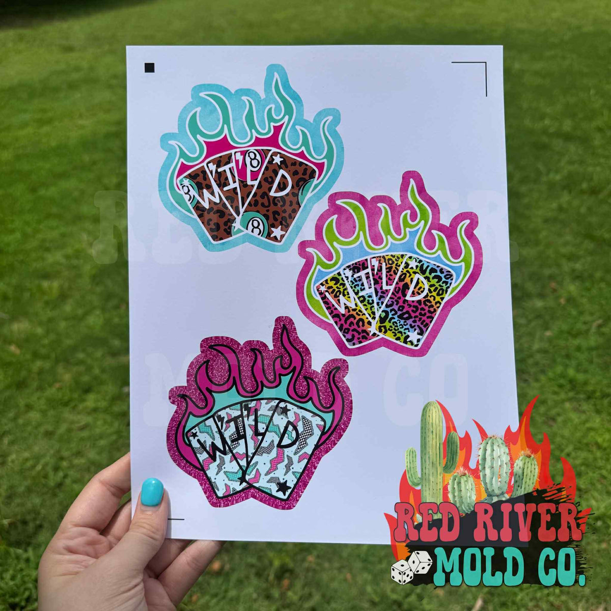 Whimsical Wiffs Wild Cards cardstock grab bag (9 ct)