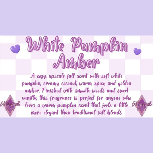 White Pumpkin Amber Prescented Aroma Beads